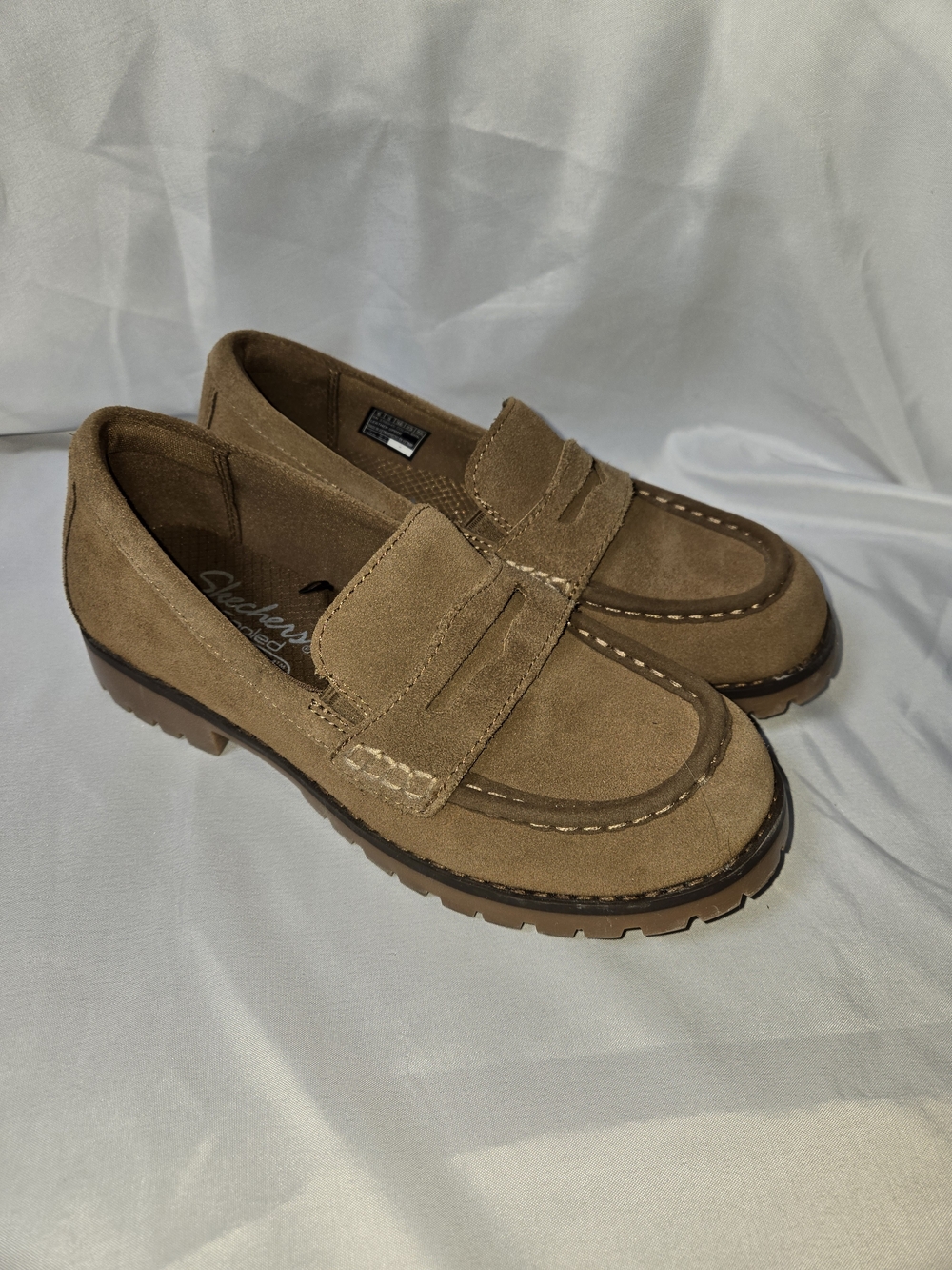 Skechers Men's Brown Suede Penny Loafers